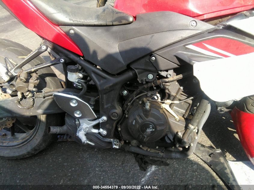 2015 YAMAHA YZFR3 MH3RH06Y1FK003257