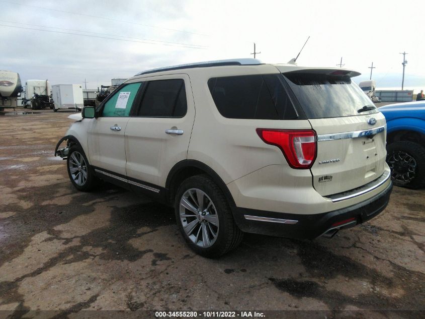 VIN 1FM5K7FH8JGC41444 2018 FORD EXPLORER LIMITED