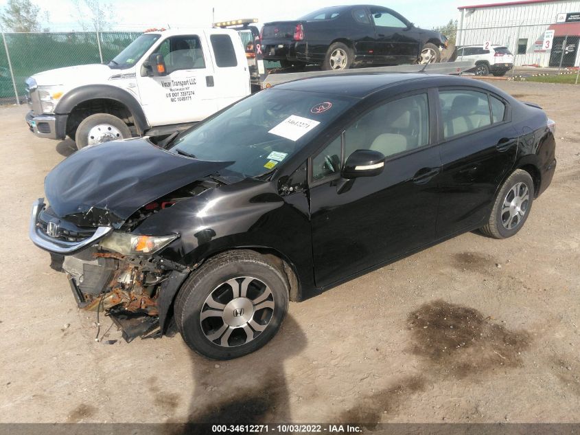 2013 HONDA CIVIC HYBRID 19XFB4F28DE201615
