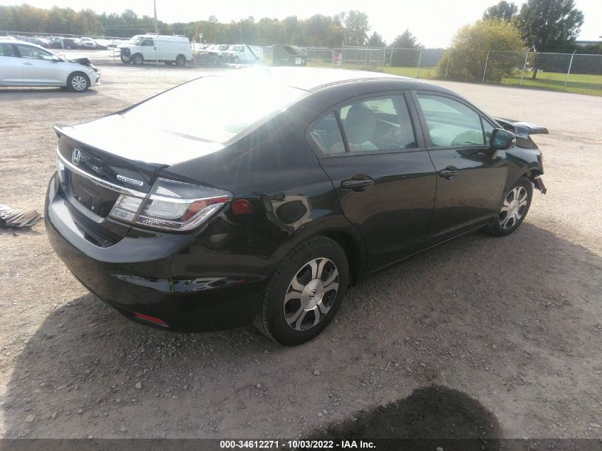 2013 HONDA CIVIC HYBRID 19XFB4F28DE201615