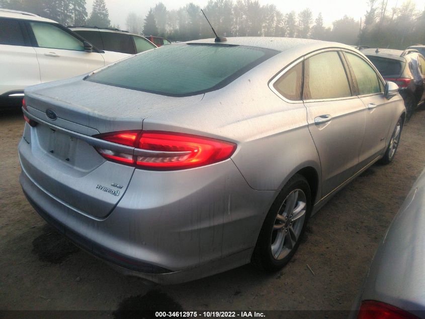 2018 FORD FUSION HYBRID SE 3FA6P0LU5JR152366