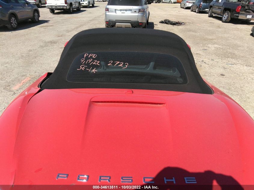 2013 PORSCHE BOXSTER WP0CA2A80DS112723