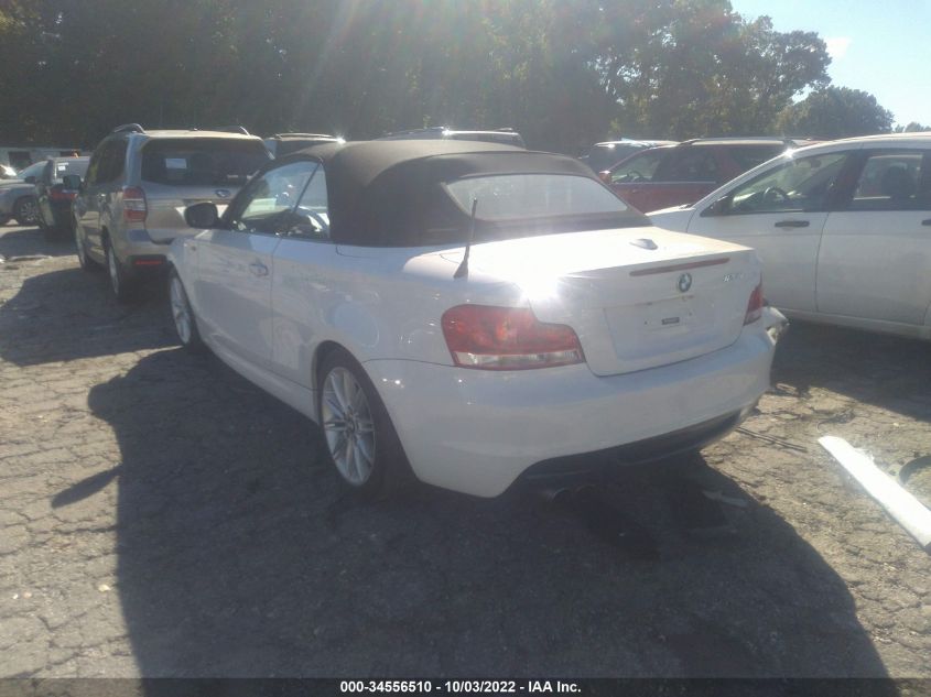 2013 BMW 1 SERIES 128I WBAUL7C54DVU08578