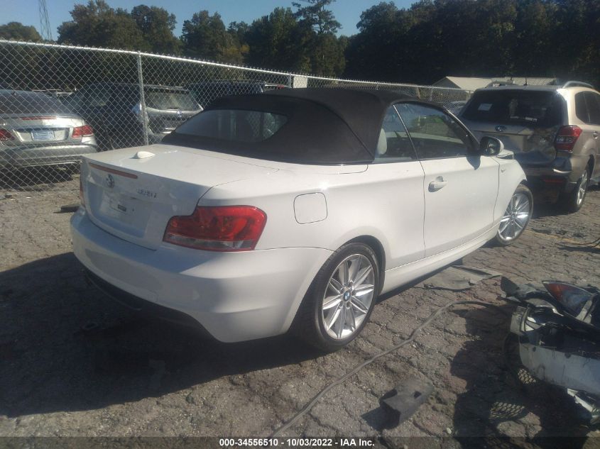 2013 BMW 1 SERIES 128I WBAUL7C54DVU08578