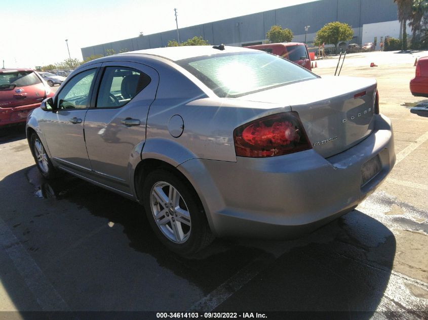 2013 DODGE AVENGER SXT - 1C3CDZCB8DN663025