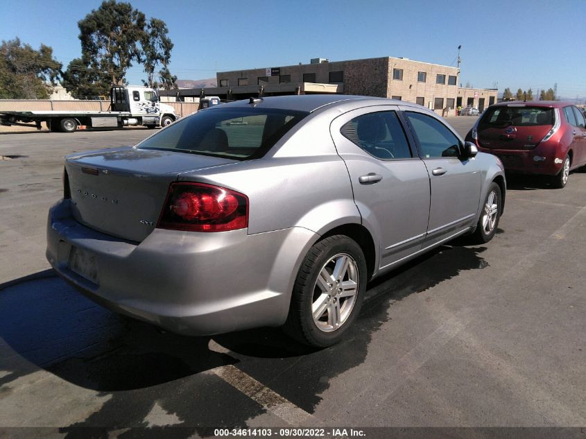 2013 DODGE AVENGER SXT - 1C3CDZCB8DN663025