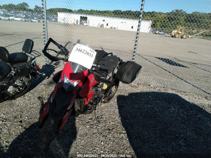 2016 DUCATI HYPERMOTARD 939 ZDM1YBJS5GB012575