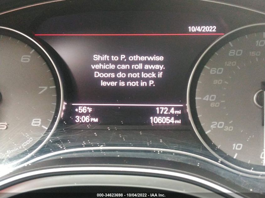 2013 AUDI S6 PRESTIGE WAUF2BFC7DN145253
