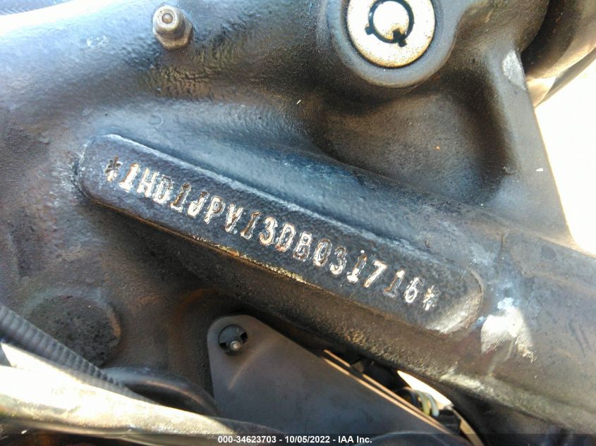 2013 HARLEY-DAVIDSON FXS BLACKLINE 1HD1JPV13DB031716