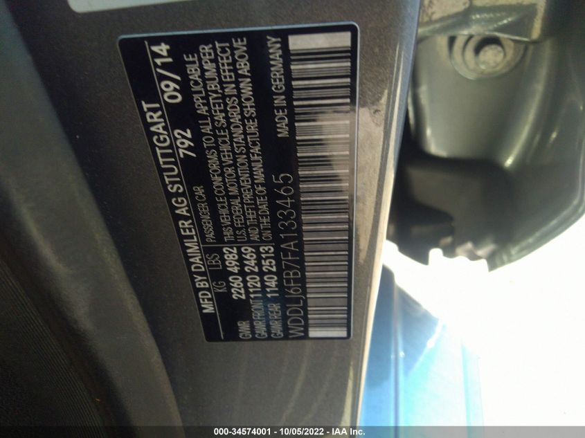 2015 MERCEDES-BENZ CLS-CLASS CLS 400 WDDLJ6FB7FA133465