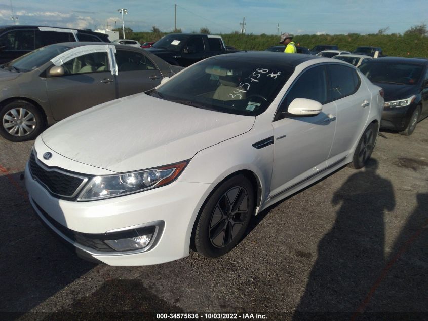 2013 KIA OPTIMA HYBRID EX KNAGM4AD2D5040209