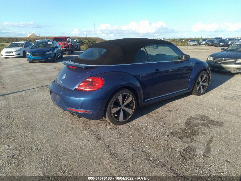 2014 VOLKSWAGEN BEETLE CONVERTIBLE 2.0T R-LINE W/SOUND 3VW7T7AT1EM819348