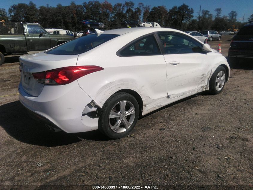 2013 HYUNDAI ELANTRA COUPE GS PZEV KMHDH6AE9DU012097