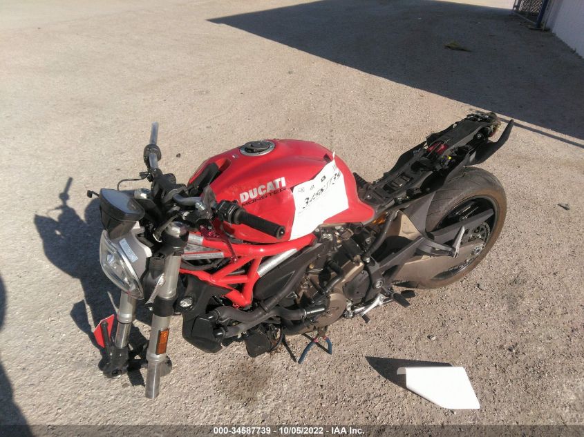 2015 DUCATI MONSTER 821 ZDM1RBTS3FB006301