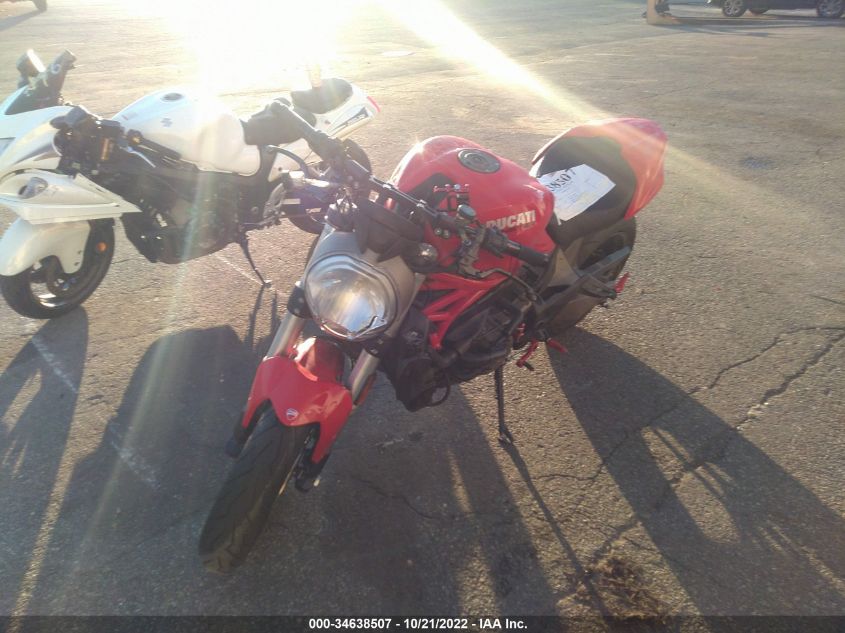 2016 DUCATI MONSTER 821 ZDM1RBTS9GB018034