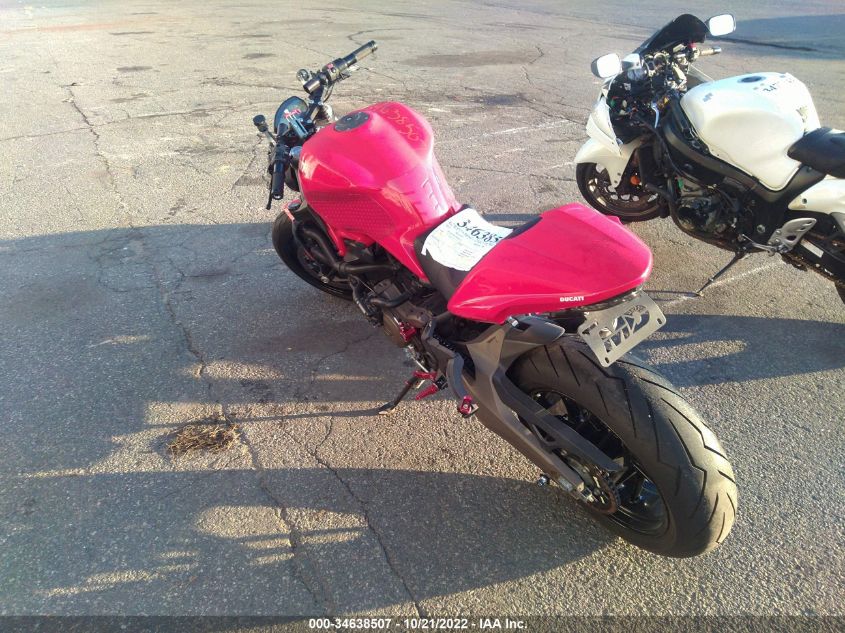 2016 DUCATI MONSTER 821 ZDM1RBTS9GB018034
