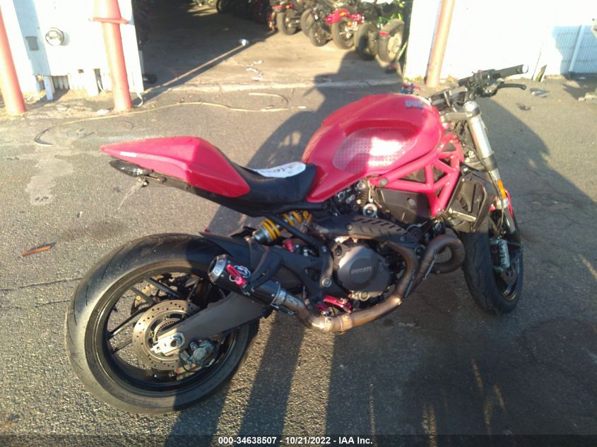2016 DUCATI MONSTER 821 ZDM1RBTS9GB018034
