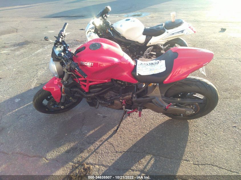 2016 DUCATI MONSTER 821 ZDM1RBTS9GB018034