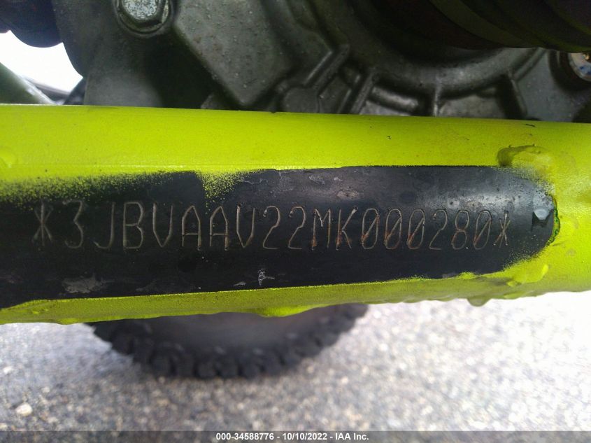2021 CAN-AM MAVERICK X3 MAX X MR TURBO RR - 3JBVAAV22MK000280