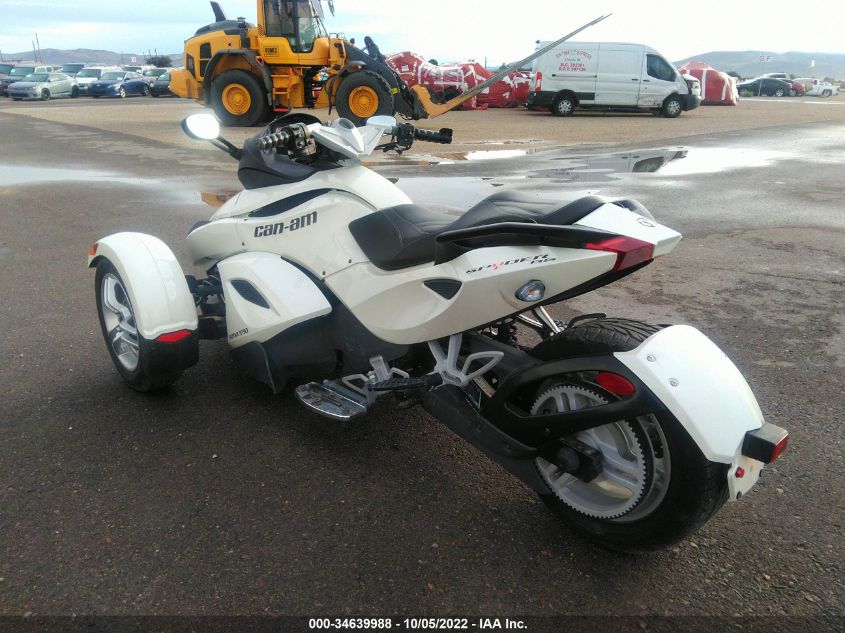 2012 CAN-AM SPYDER ROADSTER RS 2BXJADA18CV000569