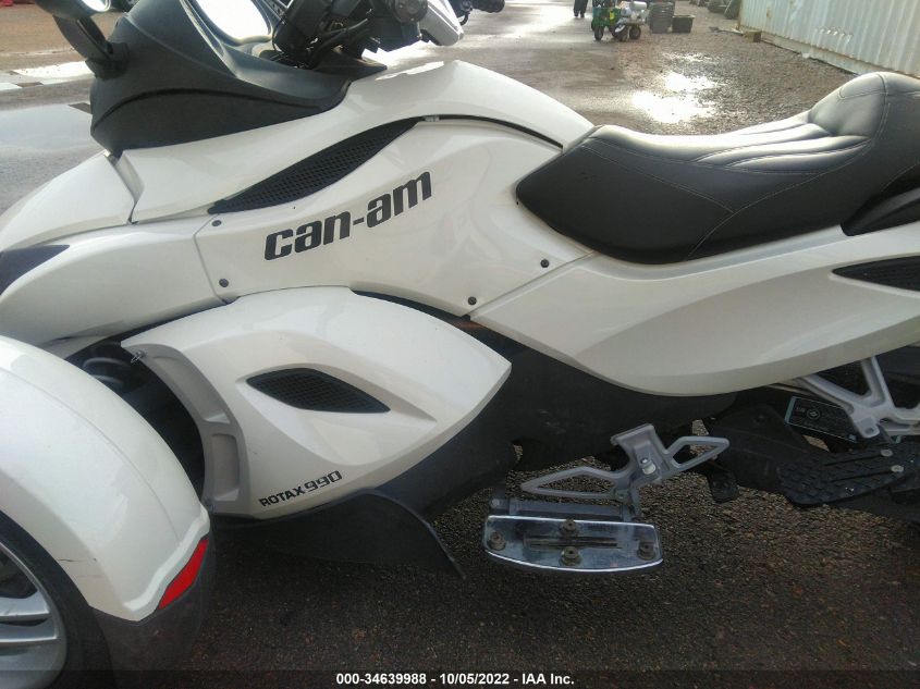2012 CAN-AM SPYDER ROADSTER RS 2BXJADA18CV000569