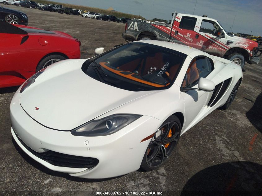 2013 MCLAREN AUTOMOTIVE MP4-12C SPIDER SBM11BAA0DW002605