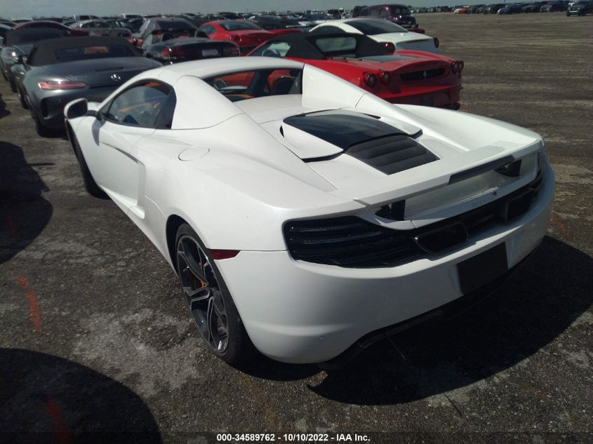 2013 MCLAREN AUTOMOTIVE MP4-12C SPIDER SBM11BAA0DW002605