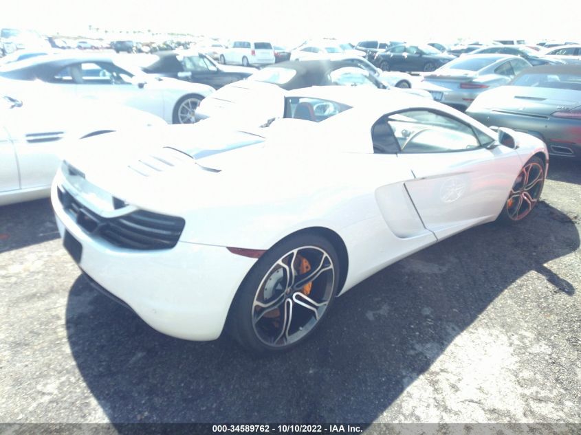 2013 MCLAREN AUTOMOTIVE MP4-12C SPIDER SBM11BAA0DW002605