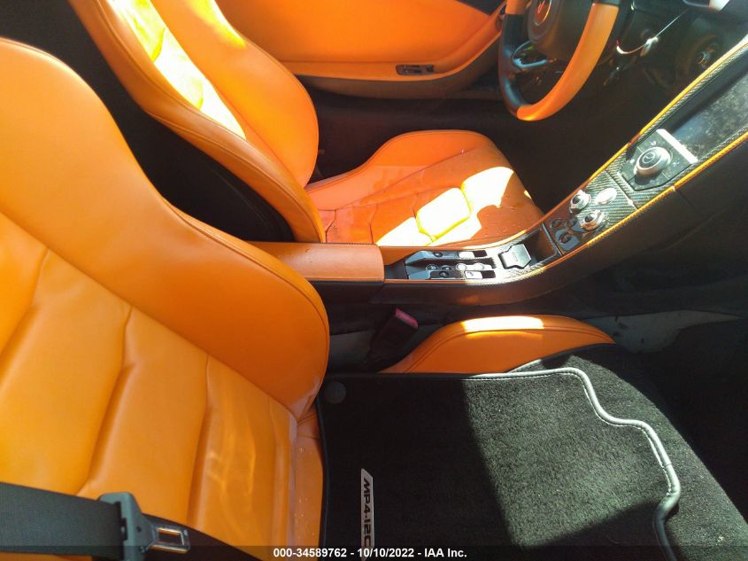 2013 MCLAREN AUTOMOTIVE MP4-12C SPIDER SBM11BAA0DW002605