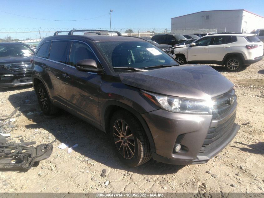 VIN 5TDKZRFH4HS508724 2017 TOYOTA HIGHLANDER no.1