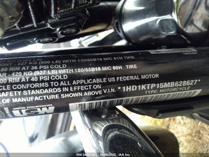 2021 HARLEY-DAVIDSON FLTRXS 1HD1KTP15MB628627