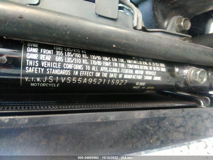 2005 SUZUKI C50 JS1VS55A952115927