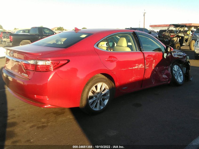 2013 LEXUS ES 300H HYBRID JTHBW1GG4D2031695