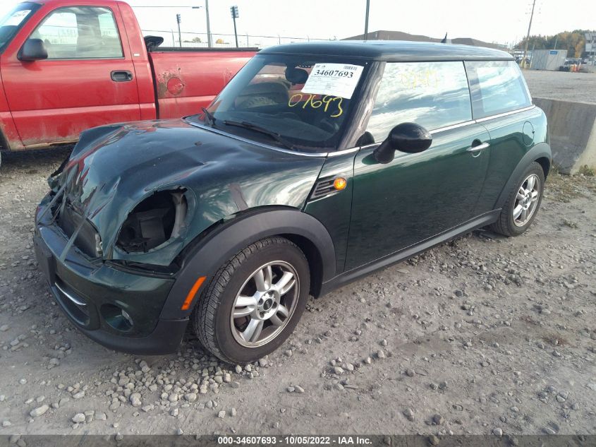 2013 MINI COOPER HARDTOP WMWSU3C59DT686112