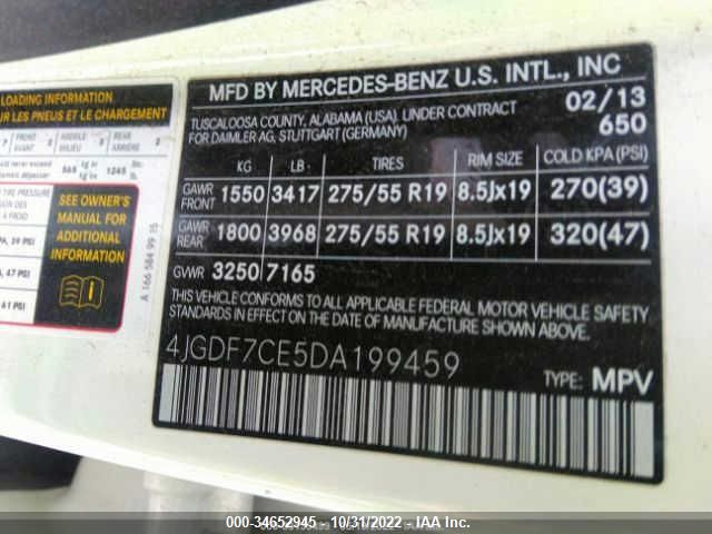 2013 MERCEDES-BENZ GL-CLASS GL 450 4JGDF7CE5DA199459