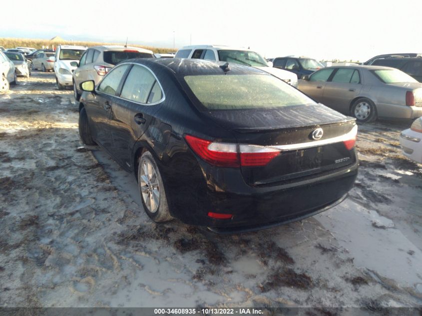 2013 LEXUS ES 300H HYBRID JTHBW1GG9D2037377