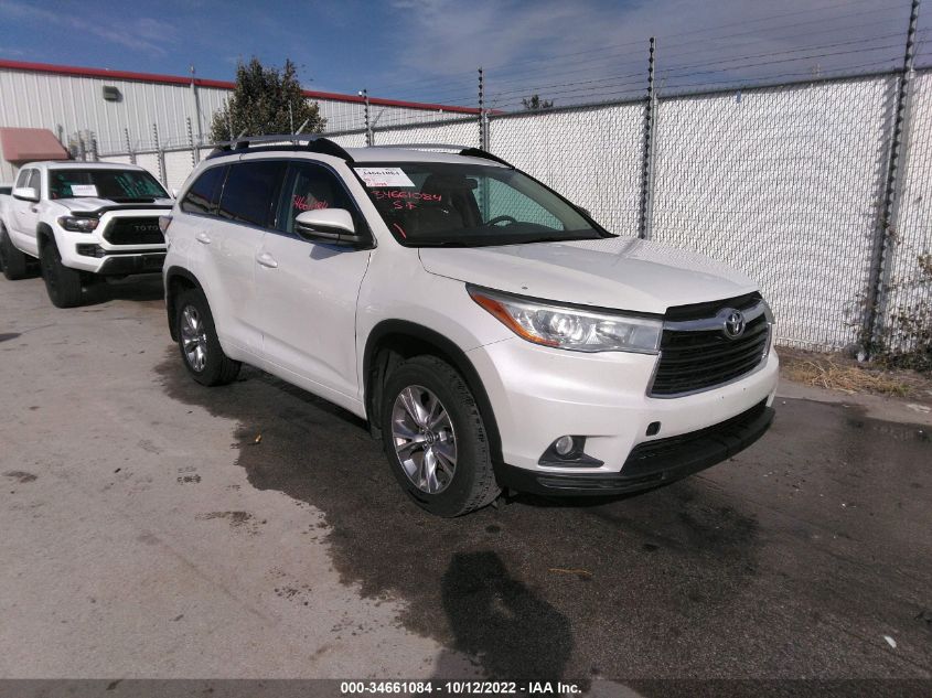 VIN 5TDBKRFHXGS346410 2016 TOYOTA HIGHLANDER no.1