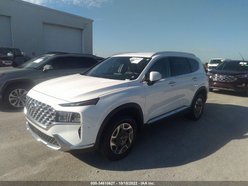 2021 HYUNDAI SANTA FE HYBRID BLUE - KM8S2DA19MU008853