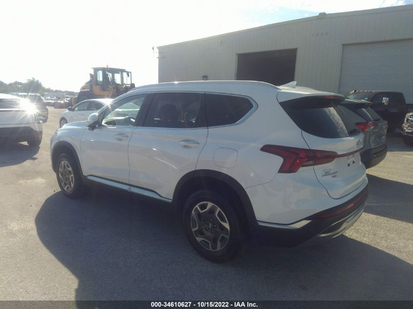 2021 HYUNDAI SANTA FE HYBRID BLUE - KM8S2DA19MU008853
