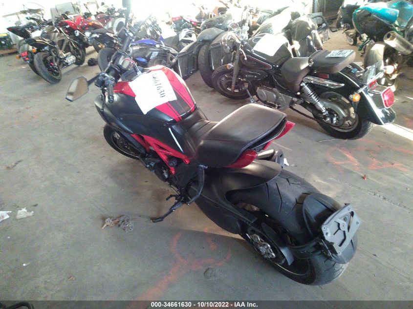 2015 DUCATI DIAVEL ZDM13BSW7FB020935