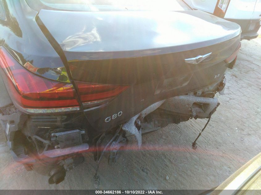 2019 GENESIS G80 3.8L KMTFN4JE3KU310248