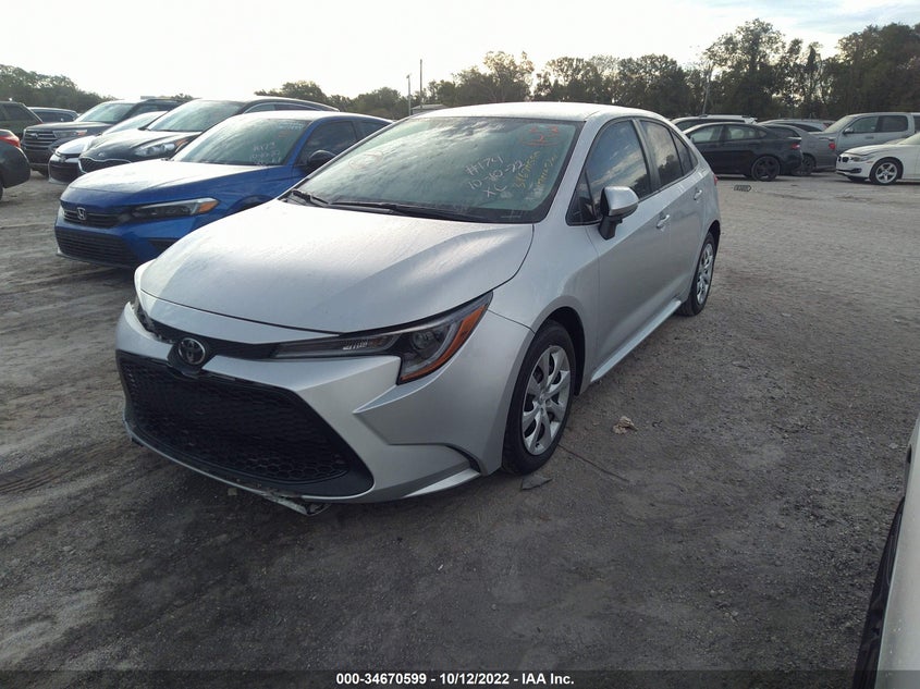 VIN 5YFEPMAEXMP259559 2021 TOYOTA COROLLA LE