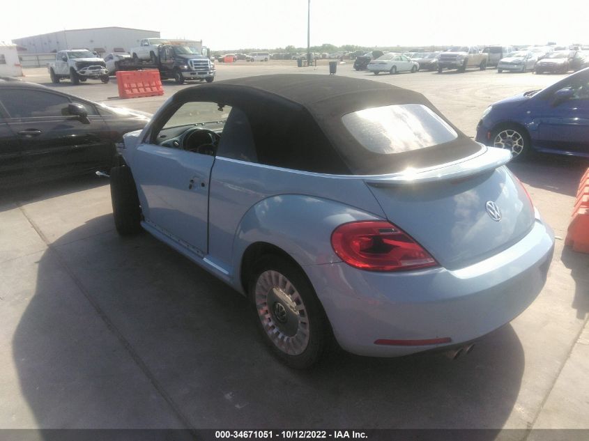 2013 VOLKSWAGEN BEETLE CONVERTIBLE 2.5L W/TECH 3VW5P7AT9DM809516