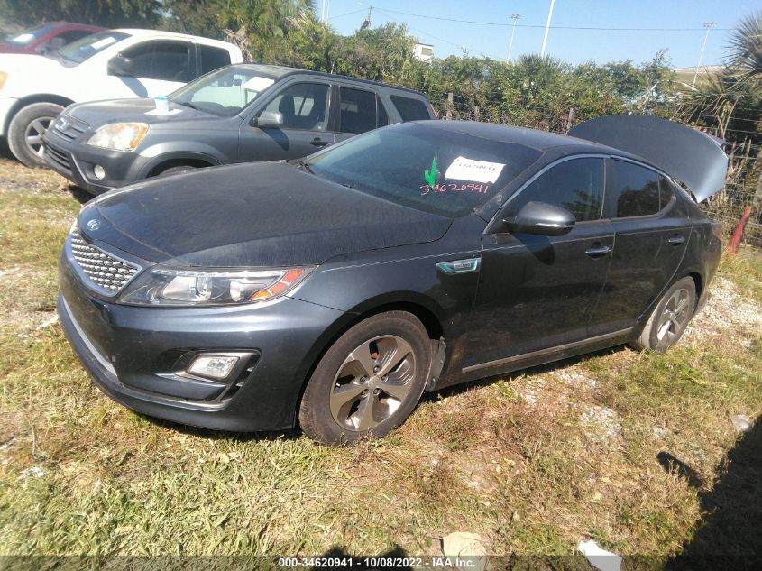 2015 KIA OPTIMA HYBRID KNAGM4ADXF5077284