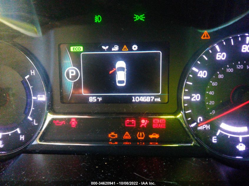 2015 KIA OPTIMA HYBRID KNAGM4ADXF5077284