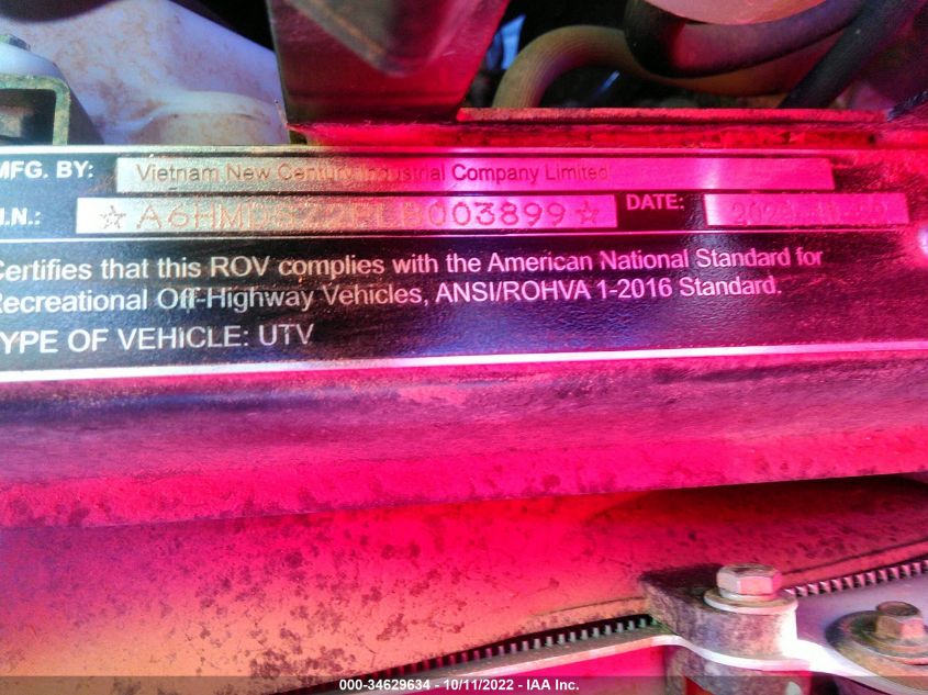 2020 ATV ATV A6HMDSZ2PLB003899