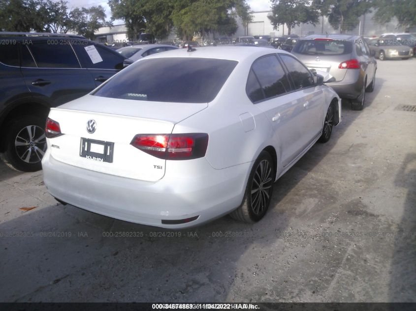 2016 VOLKSWAGEN JETTA SEDAN 1.8T SPORT 3VWD17AJ6GM418002