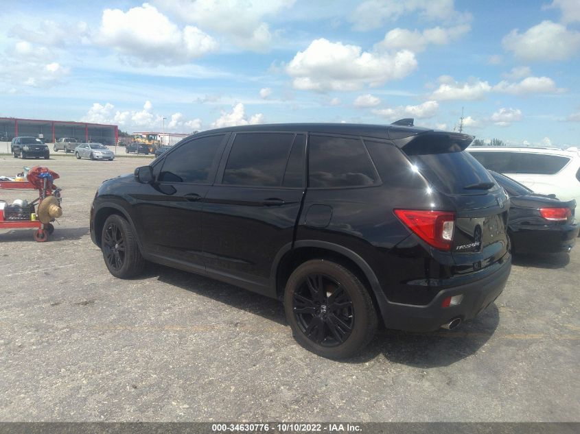 2021 HONDA PASSPORT SPORT 5FNYF7H26MB009051