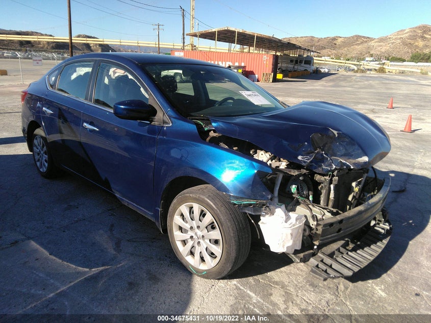 VIN 3N1AB7AP9KY382169 2019 NISSAN SENTRA S