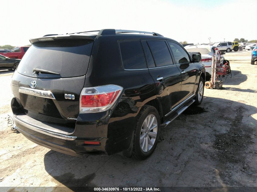 2013 TOYOTA HIGHLANDER HYBRID LIMITED JTEDC3EH7D2013357